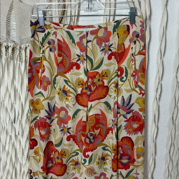Etro Women’s Colorful Wide Leg Cropped Pants Size 40/XS - Picture 2 of 11